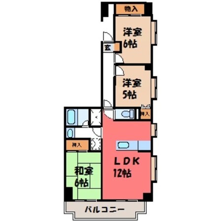 小山駅 徒歩15分 9階の物件間取画像